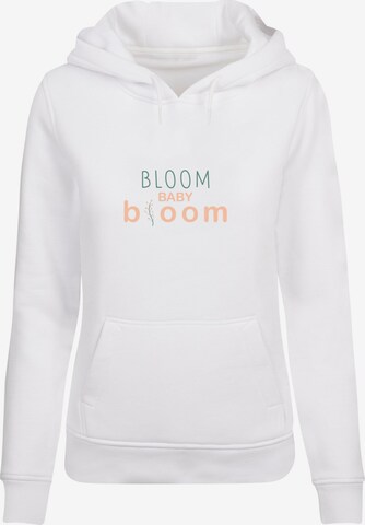 Felpa 'Spring - Bloom Baby' di Merchcode in bianco: frontale