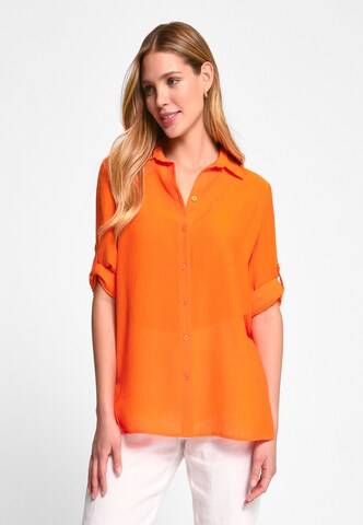 Peter Hahn Blouse in Oranje: voorkant