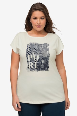 T-shirt Ulla Popken en blanc : devant