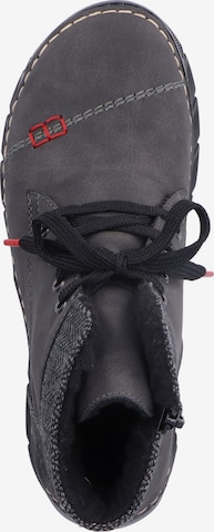 Rieker Lace-Up Ankle Boots in Grey