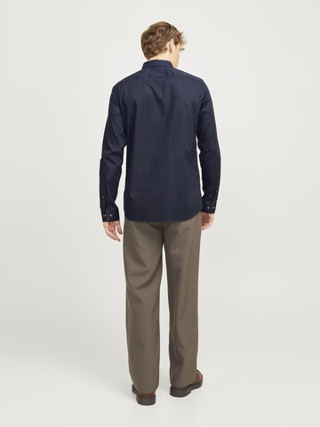 JACK & JONES Regular fit Button Up Shirt 'JPRBLALeeds' in Blue