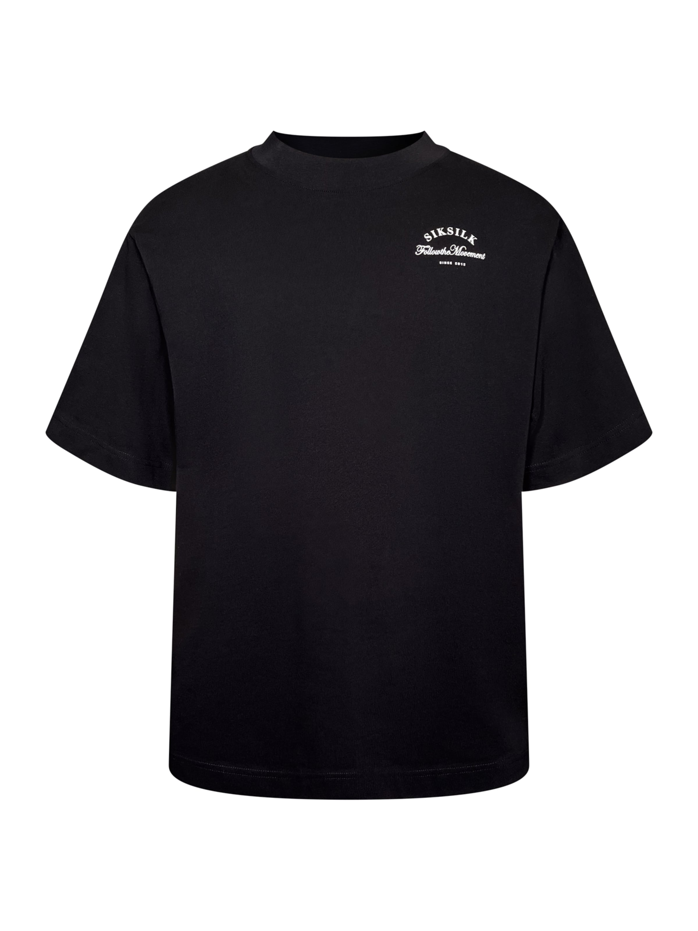 SikSilk Shirt in Black: front