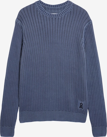 ARMEDANGELS Strickpullover PIGMENT DYE RIB in Blau: Vorderseite