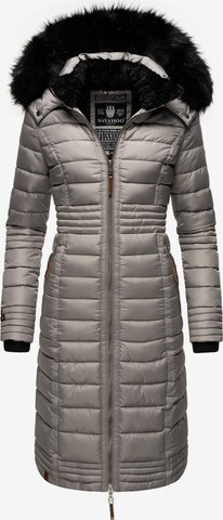 NAVAHOO Winter Coat 'Umay' in Grey: front