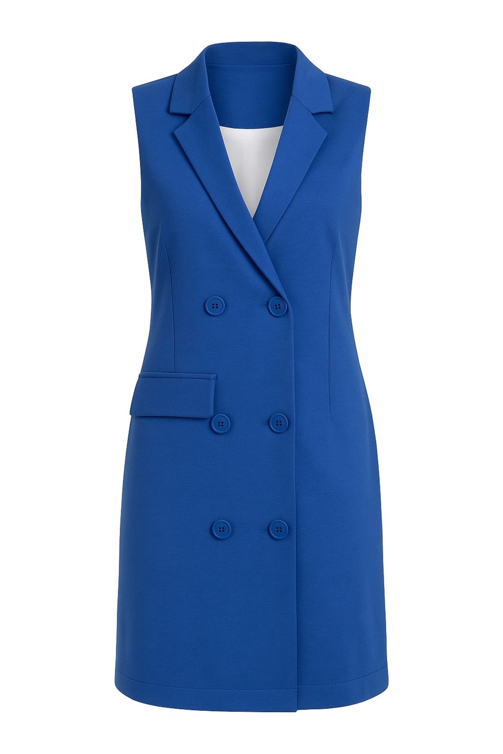 Stil Diva Vest in Blue: front