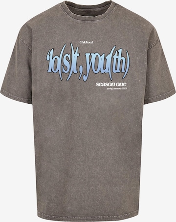 T-Shirt Lost Youth en gris : devant
