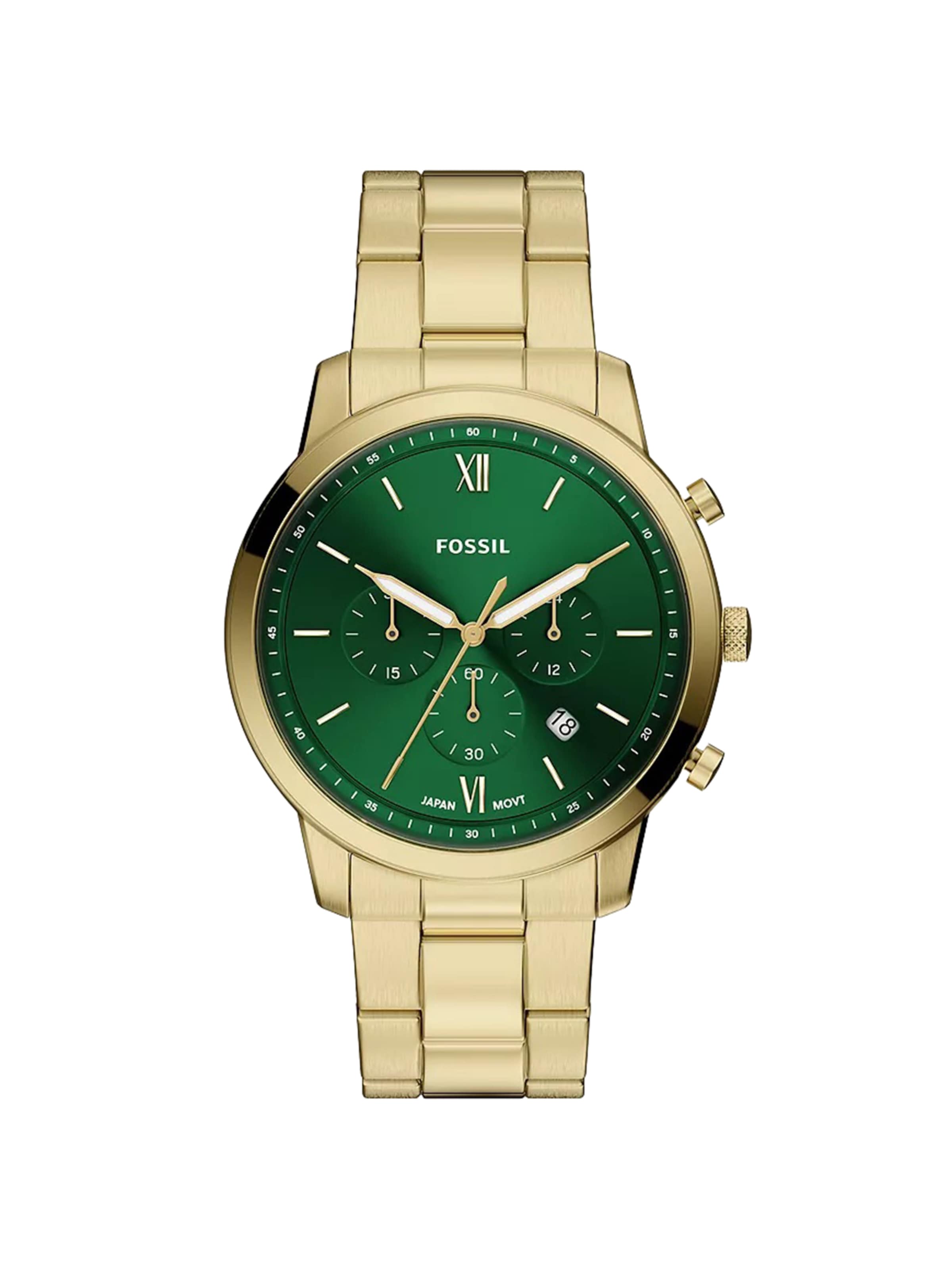 FOSSIL Αναλογικό ρολόι 'NEUTRA' σε χρυσό: μπροστά