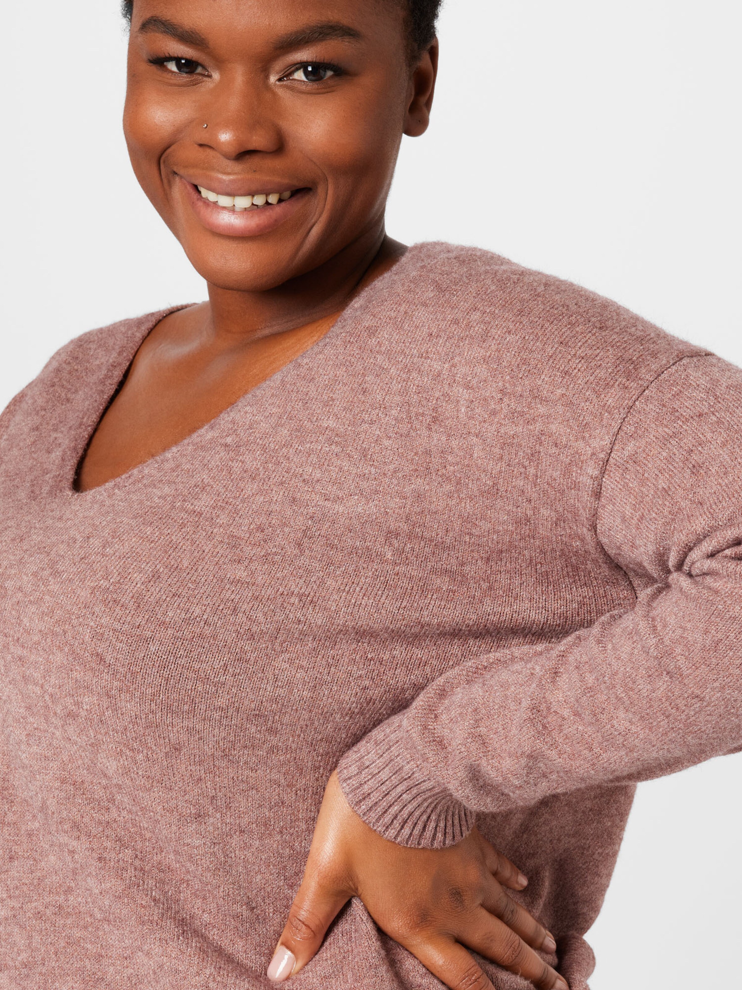 Frauen Pullover & Strick ONLY Carmakoma Pullover 'Margareta' in Pinkmeliert - JR42431 Frauen Pullover & Strick ONLY Carmakoma Pullover 'Margareta' in Pinkmeliert - JR42431