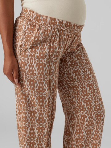 MAMALICIOUS Regular Pants 'Rita' in Brown