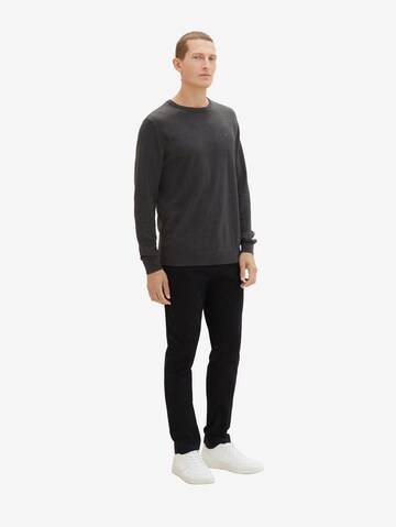 TOM TAILOR Slim fit Chino trousers in Black