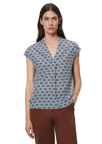 Marc O'Polo Bluse in Blau: Vorderseite