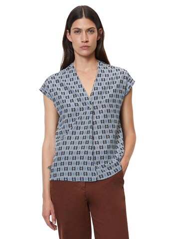 Marc O'Polo Blouse in Blauw: voorkant