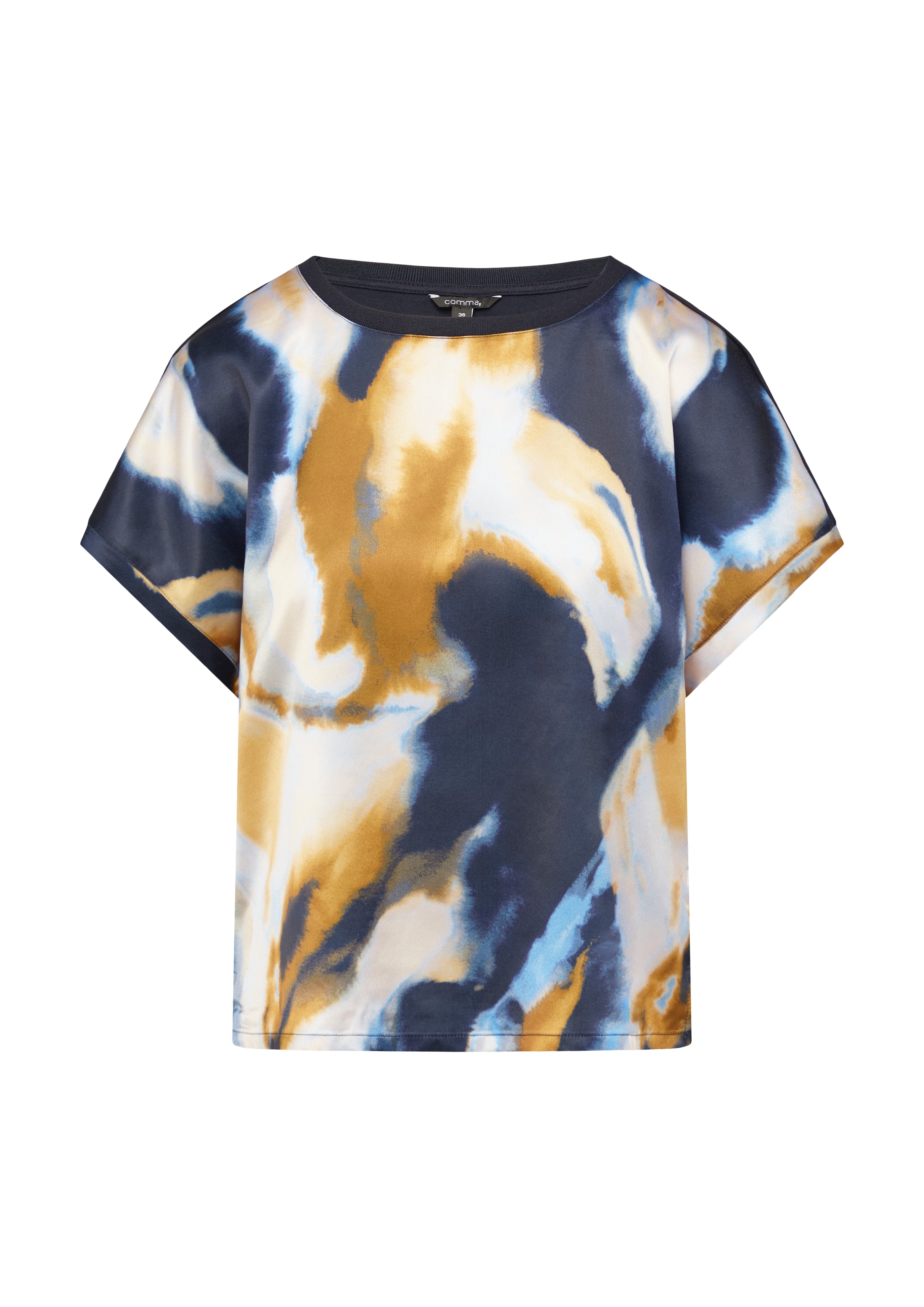 T-shirt COMMA en bleu : devant