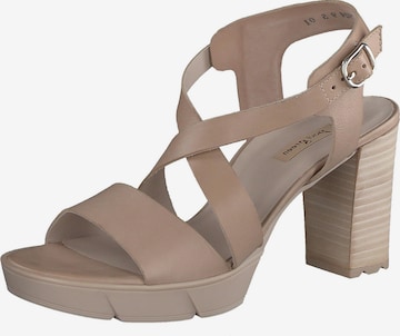 Paul Green Sandals in Beige: front