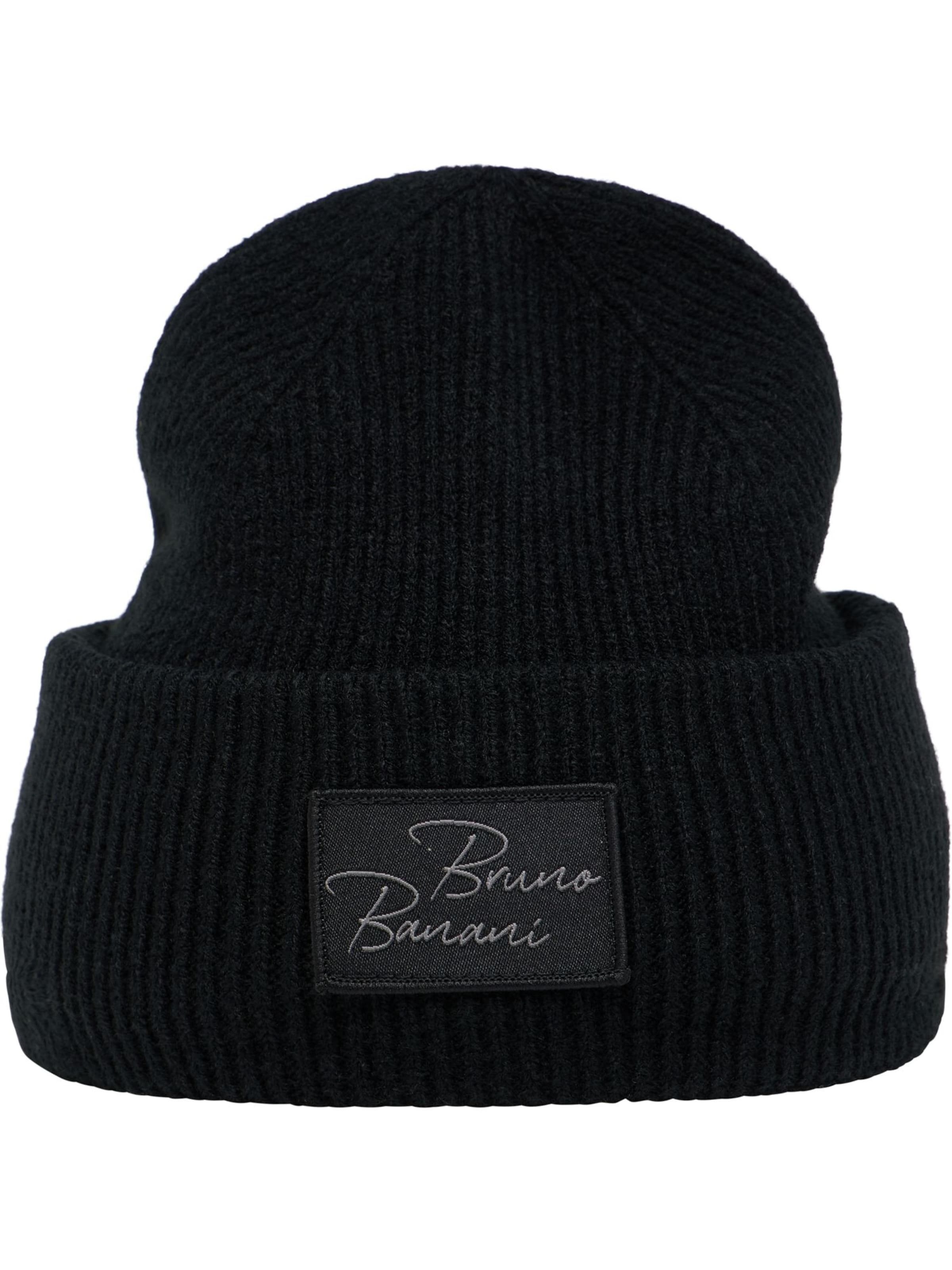 Bruno Banani Mütze in Schwarz: Vorderseite