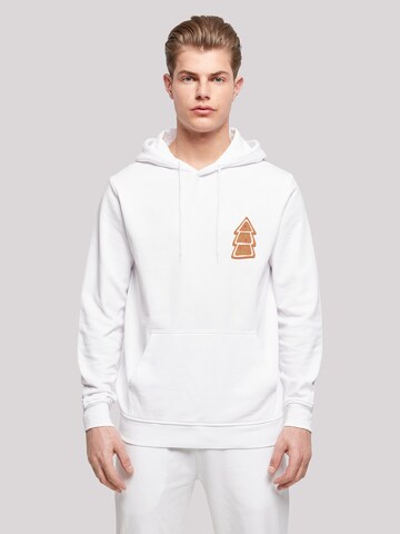 F4NT4STIC Sweatshirt 'Gingerbread Lebkuchen Tree' in White: front