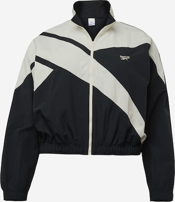 Reebok - Chaqueta deportiva en negro: frente