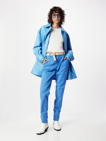 ESPRIT Slimfit Chino kalhoty – modrá