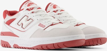 Baskets basses '550' new balance en rouge