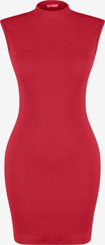 Trendyol Pletené šaty - Červená: predná strana