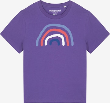 Watapparel Shirt 'Regenbogen' in Lila: Vorderseite