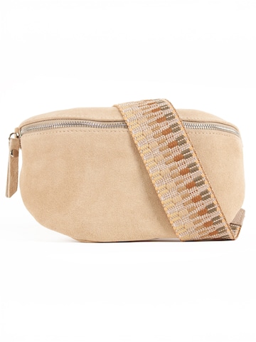 lePelou Gürteltasche 'TINA medium' in Beige: Vorderseite