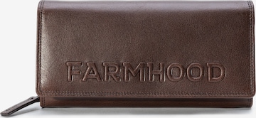 Farmhood Wallet 'Memphis' in Brown: front