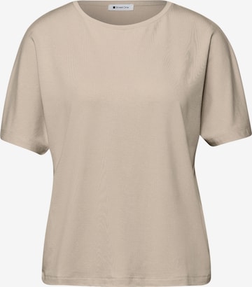 smėlio STREET ONE Marškinėliai 'Crista': priekis