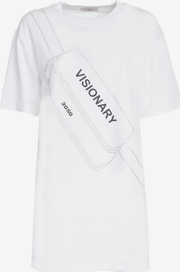 Influencer T-shirt en noir / blanc, Vue avec produit
