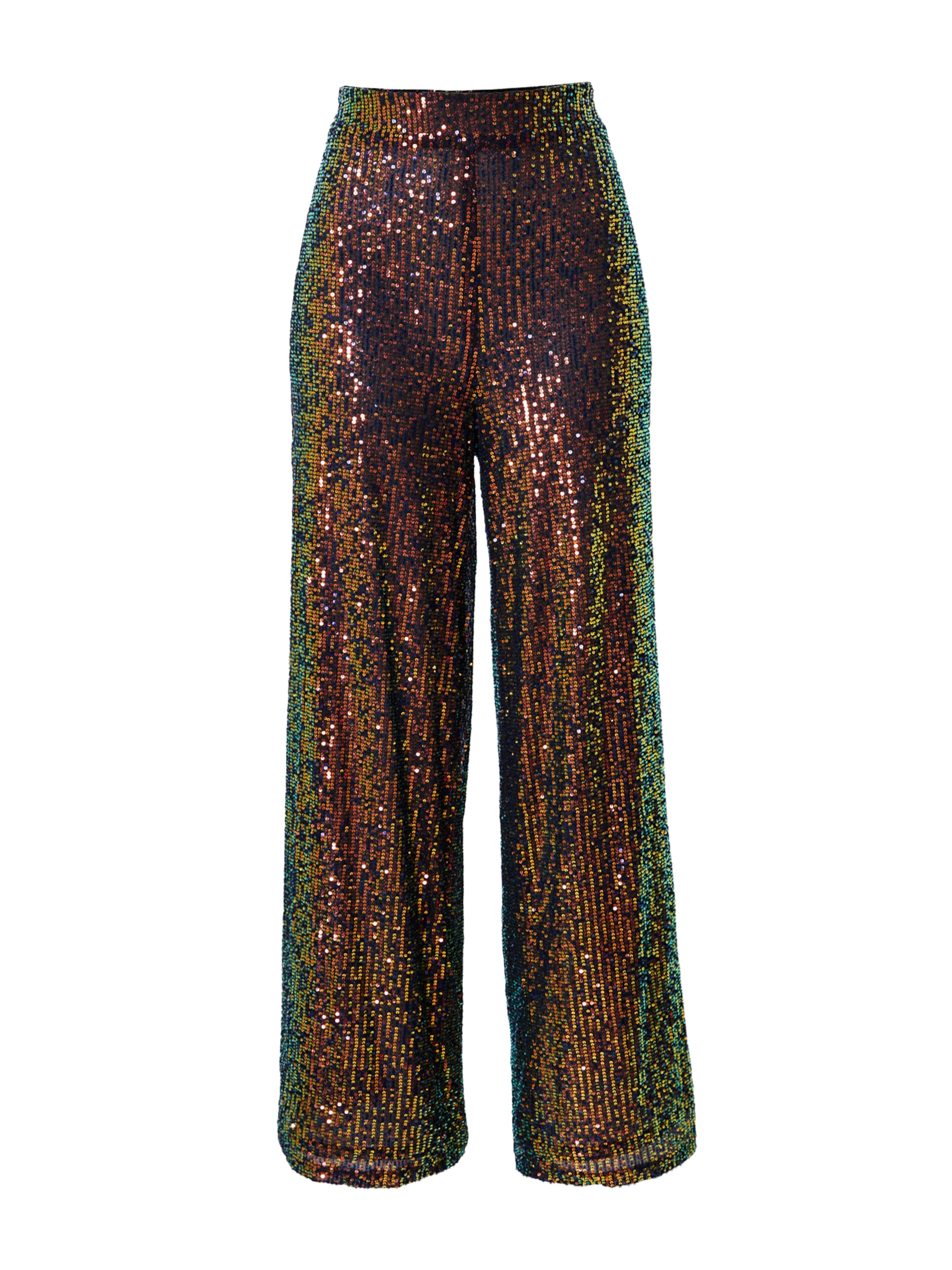 Warehouse Wide leg Broek in Bruin: voorkant