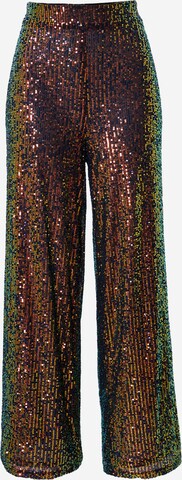 Wide Leg Pantalon Warehouse en marron : devant