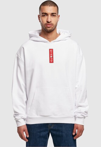 Merchcode Sweatshirt 'Peanuts - House of Snoopy' in White: front