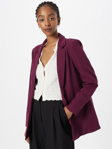 PIECES - Blazer 'Bozzy' em roxo: frente