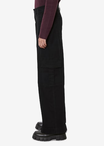 Marc O'Polo DENIM Ohlapna forma Kargo hlače | črna barva