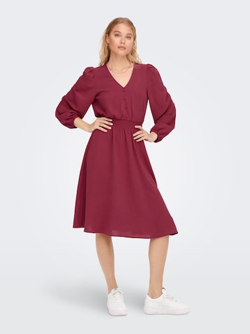 ONLY Shirt Dress 'Mette' in Red