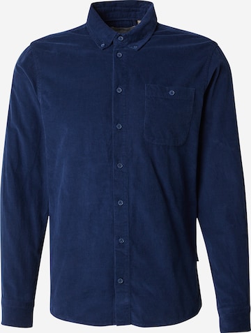 Chemise BLEND en bleu : devant