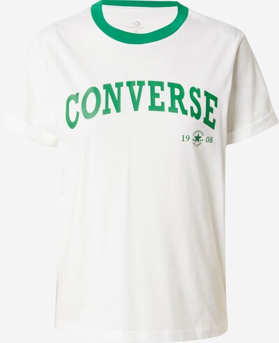 Marškinėliai 'Retro Ringer' iš CONVERSE, spalva – tamsiai žalia / balta, Prekių apžvalga