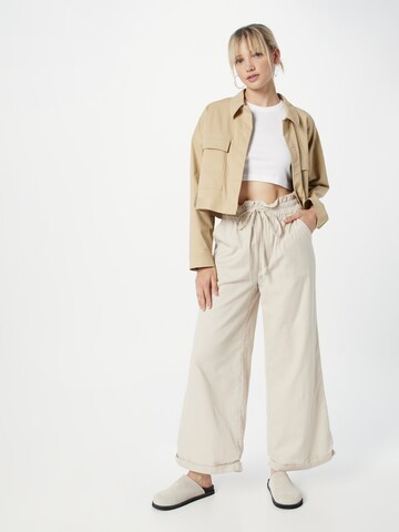 Dorothy Perkins Широкий Штаны в Бежевый