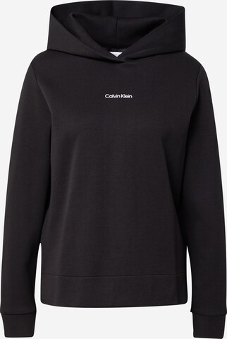 Sweat-shirt Calvin Klein en noir : devant