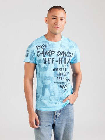 CAMP DAVID T-Shirt in Blau: Vorderseite