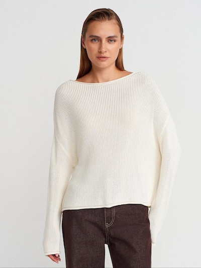 Dilvin Pull-over 'Pullover' en S-L en ivoire, Vue avec produit