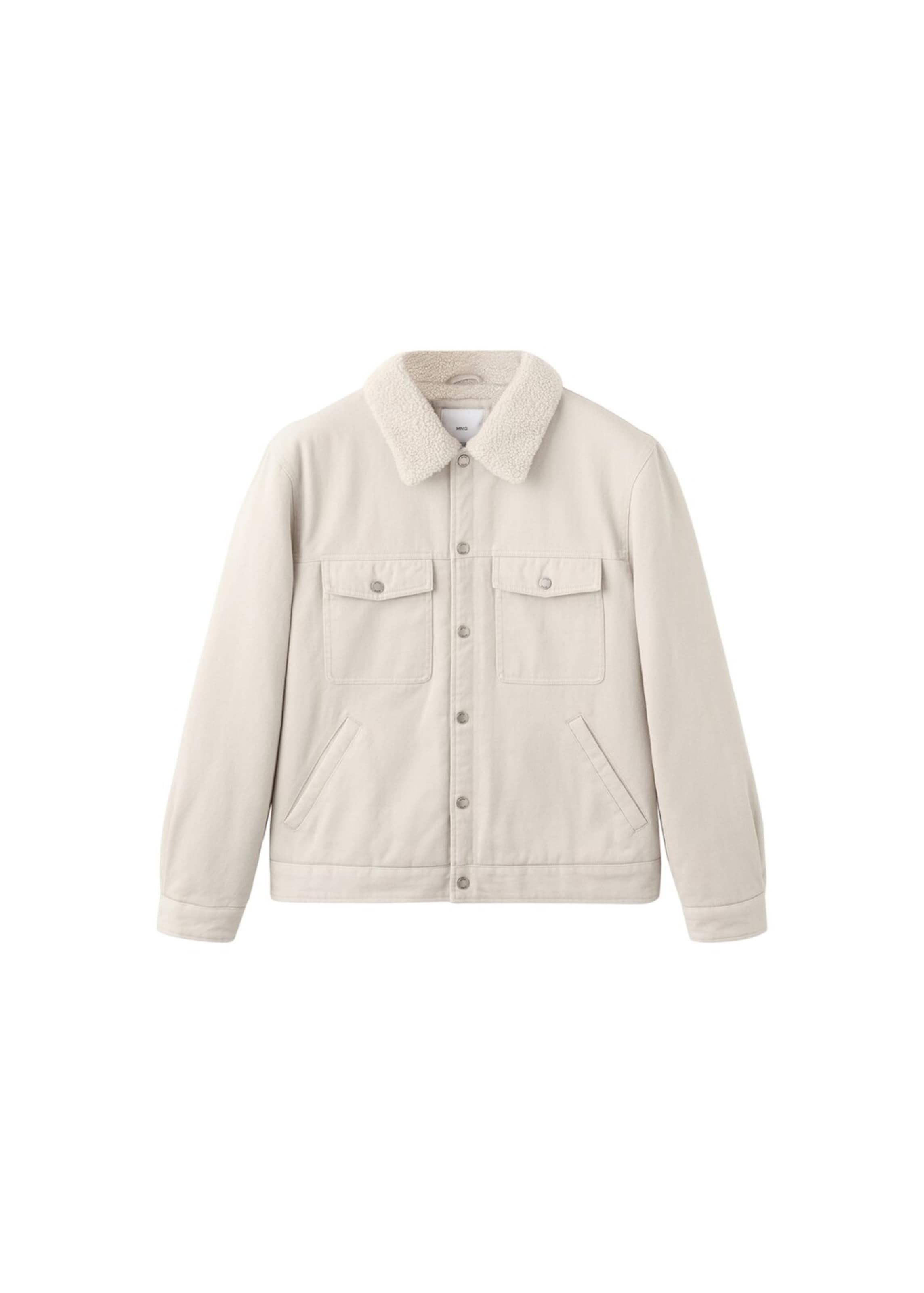 MANGO MAN Between-Season Jacket 'Wasp' in Beige: front