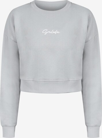 Smilodox Sweatshirt 'Elyssa' in Grijs: voorkant