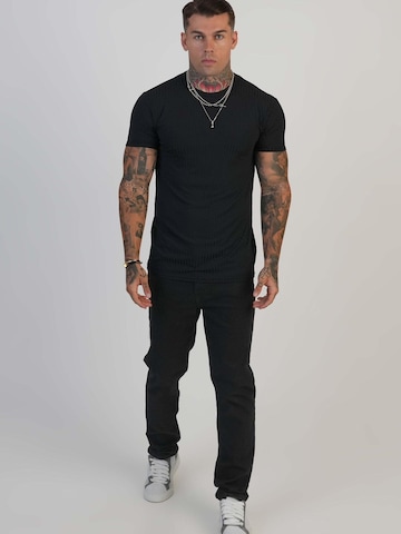 Coupe slim Jean SikSilk en noir