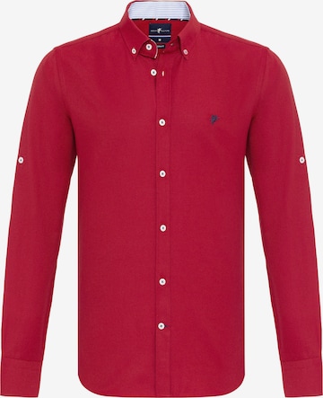 Coupe regular Chemise business 'JONES' DENIM CULTURE en rouge : devant