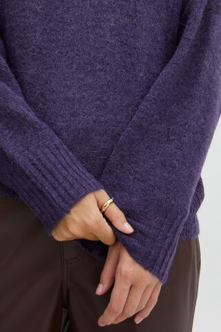 ICHI Sweater 'Kamara' in Purple