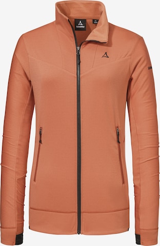 Veste en polaire fonctionnelle 'Blaueis' Schöffel en orange : devant