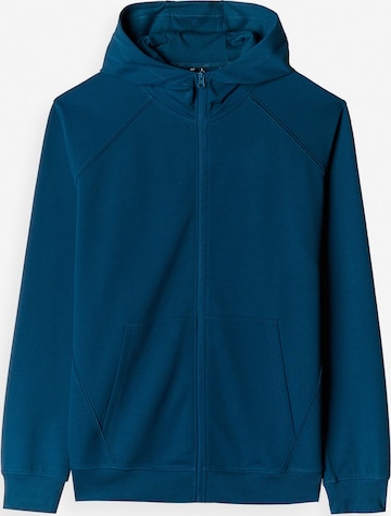 4F Urheilullinen collegetakki värissä sininen: etupuoli