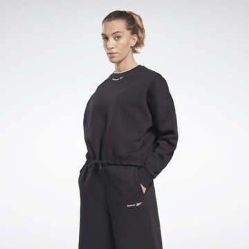 Reebok - Sweatshirt de desporto em preto: frente