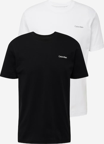 T-Shirt Calvin Klein en noir : devant